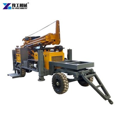 Trelè te monte dlo byen Forage Rig